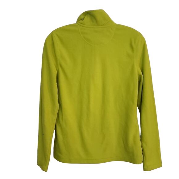 Danskin Lime Green Quarter Zip Fleece, S - Picture 5 of 5